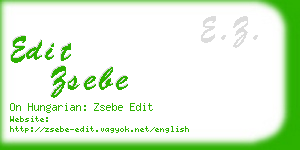 edit zsebe business card